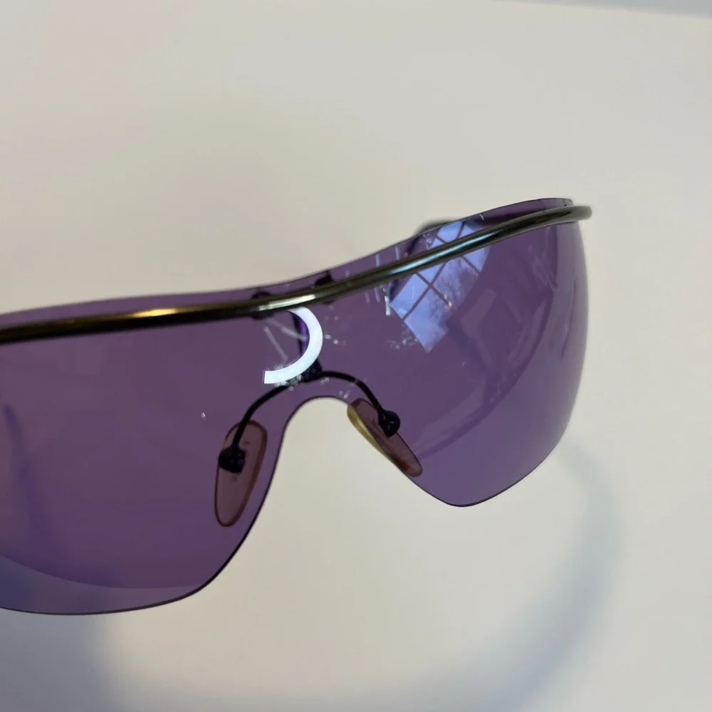 Vintage Gianfranco Ferré shield sunglasses.